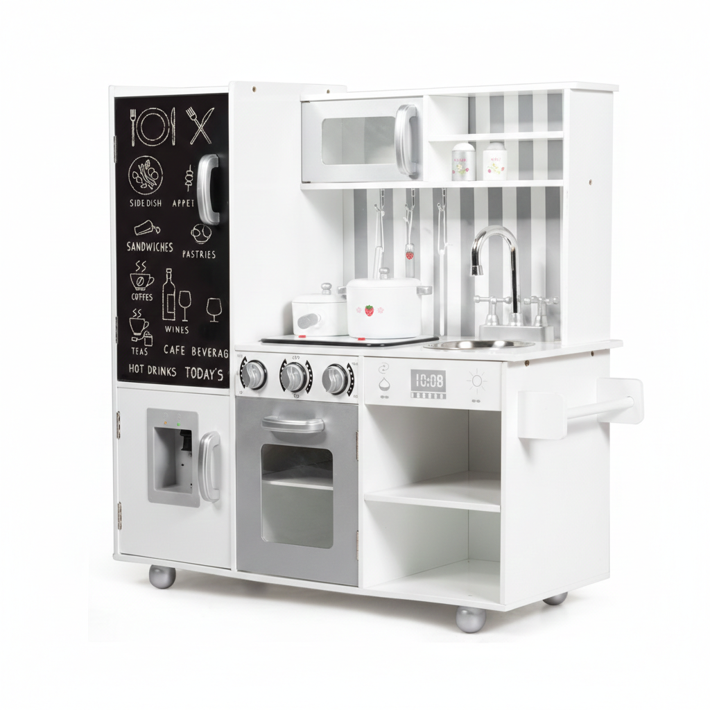 witte kinderkeuken geluid